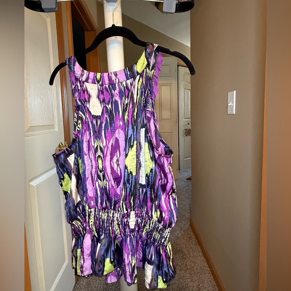 **Like New - Bisou Bisou Ruffle Tank - XL - Picture 2 of 4